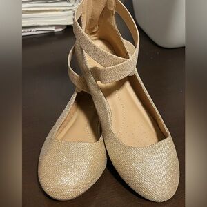 Dream Pairs Glittery Gold Women's Flats